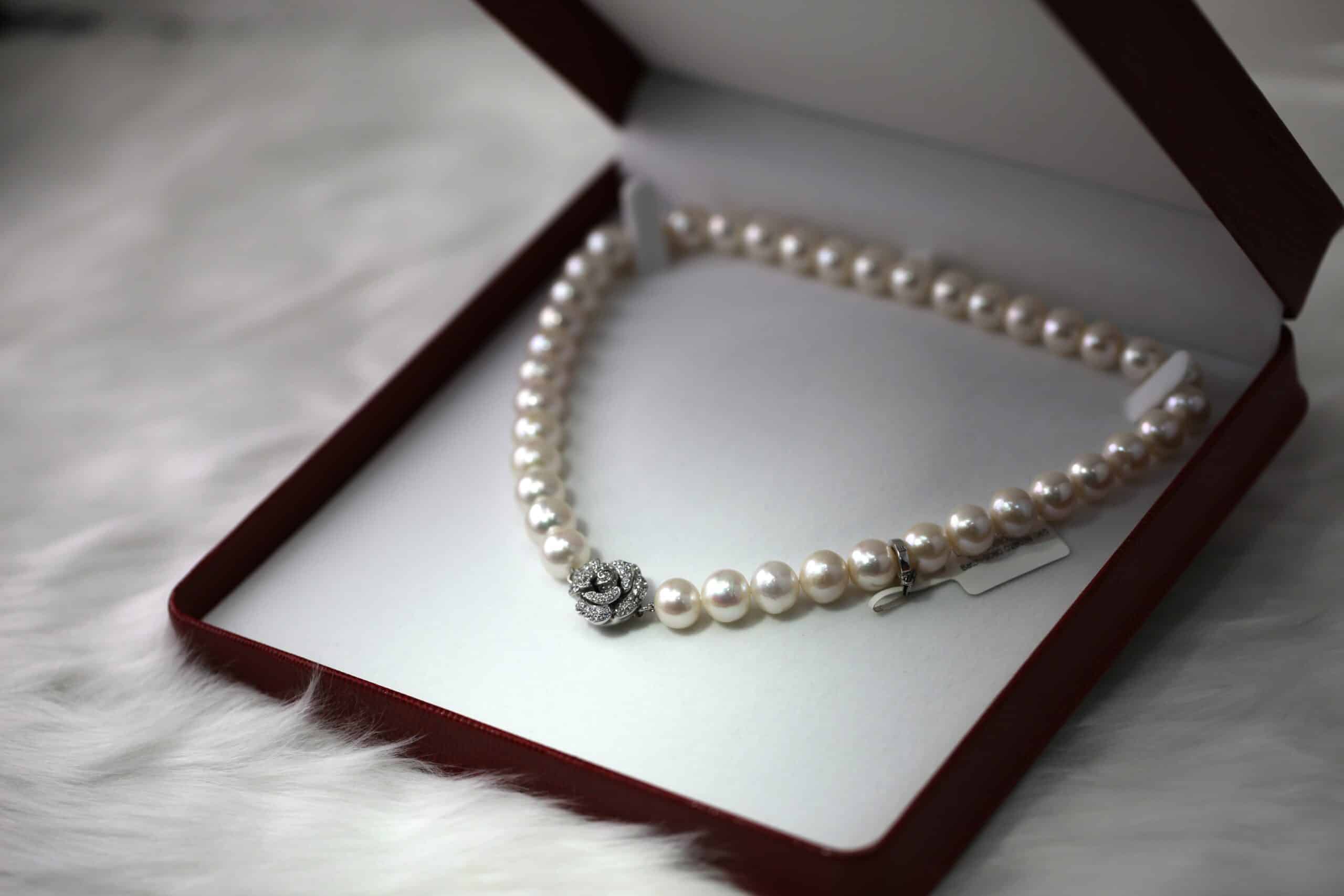 Pearl necklace.