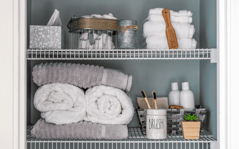 How To Organize A Linen Closet & Maximize Space - A Pretty Fix