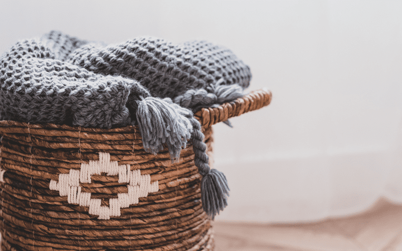 How to clean wicker basket.
