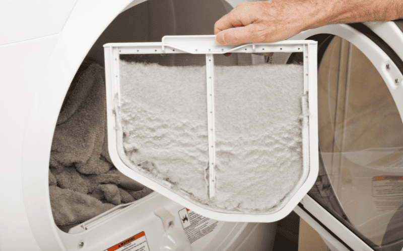 Dryer lint trap.