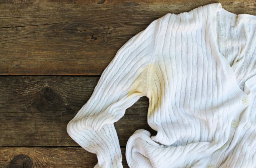 How to remove antiperspirant stains.