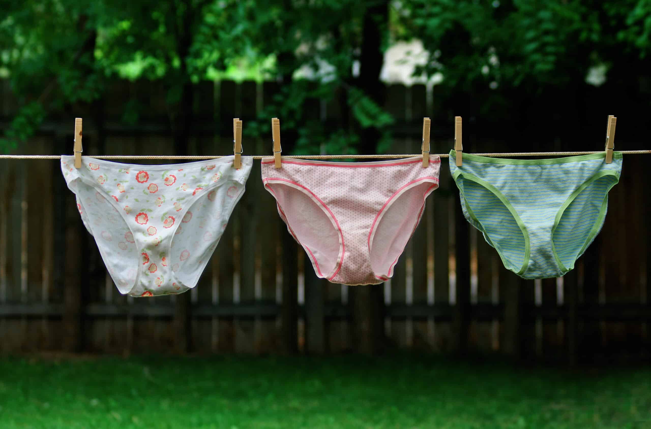 Panties on clothesline.