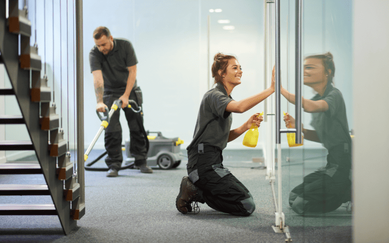 A professional cleaning service in San Diego providing office and retail store cleaning