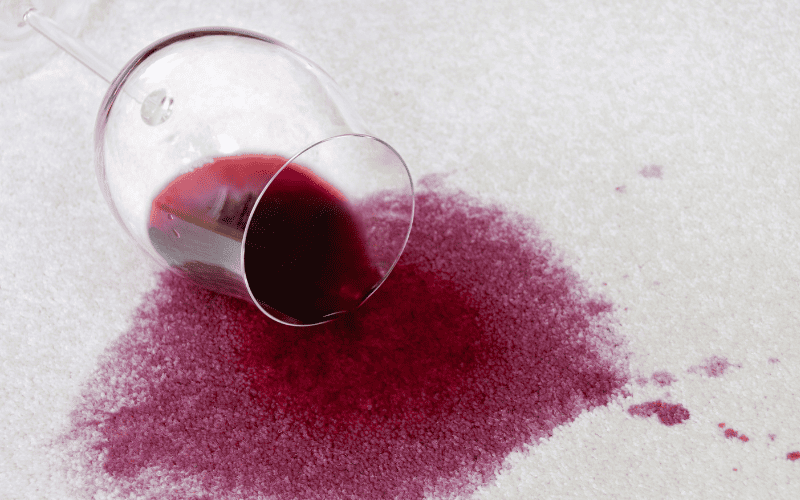How to get red wine stains out of carpet
