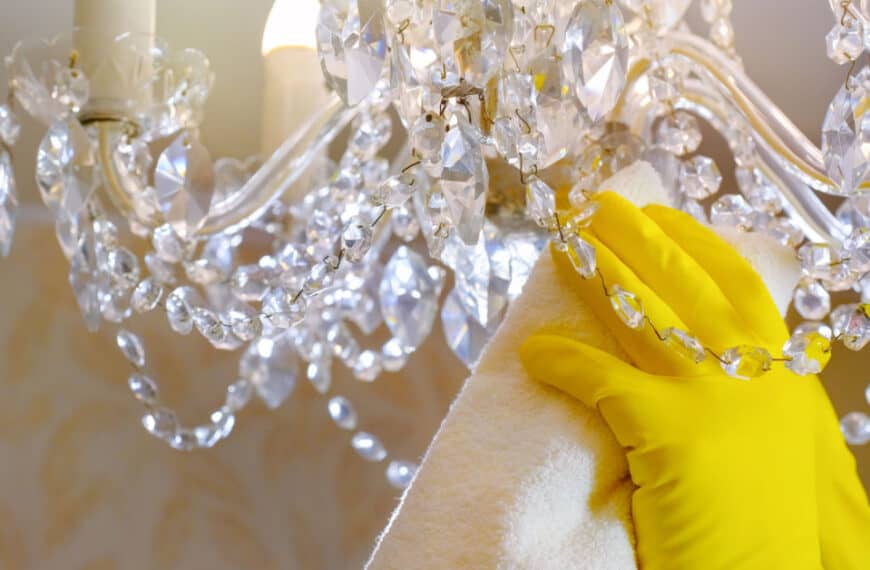 How to clean a crystal chandelier