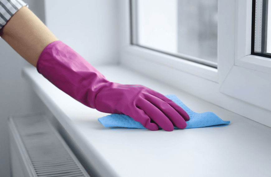 How to clean window sills